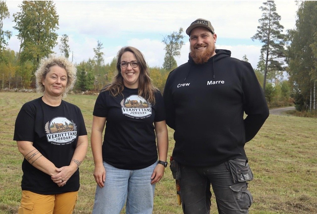 Crew i Vekhyttans Jordarv-kläder